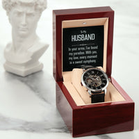 Load image into Gallery viewer, To My Husband - Men&#39;s Openwork Watch

