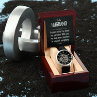 Load image into Gallery viewer, To My Husband - Men&#39;s Openwork Watch
