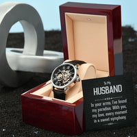 Load image into Gallery viewer, To My Husband - Men&#39;s Openwork Watch
