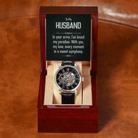 Load image into Gallery viewer, To My Husband - Men&#39;s Openwork Watch
