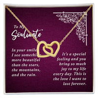 Load image into Gallery viewer, To My Wife - Interlocking Hearts Necklace

