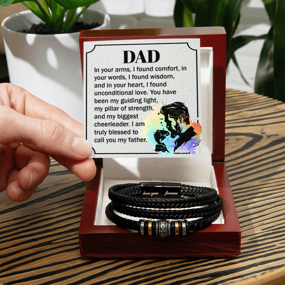 To My Dad - Love You Forever Bracelet | Brilliant Trinkets, image size:1000x1000