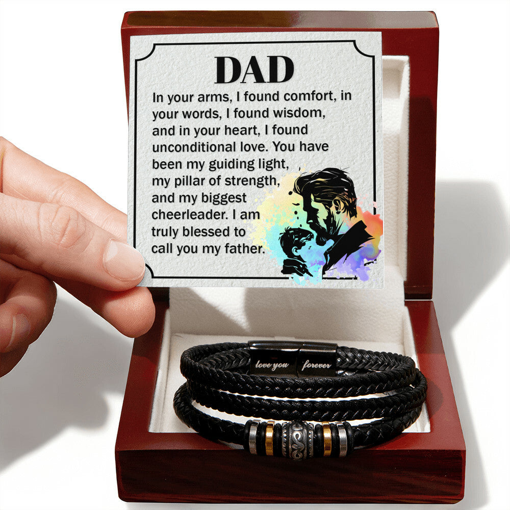 To My Dad - Love You Forever Bracelet | Brilliant Trinkets, image size:1000x1000