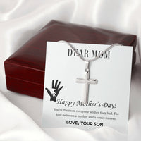 Load image into Gallery viewer, To My Mother - Stainless Cross
